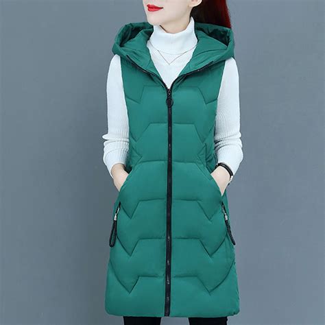 Caicj98 Puffer Vest Women Womens Outerwear Vest Casual Thicken Qulited