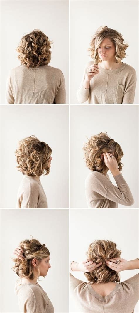 7+ Marvelous Curly Bun Hairstyle For Short Hair