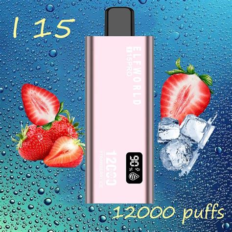 Original Elfworld I15 12000 Puffs Pod System Juice Flavour Vape Vape