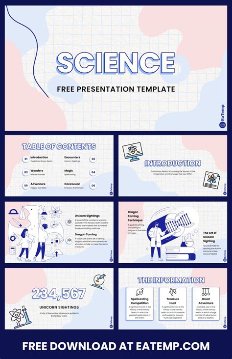 Science Ppt Presentation Template Eatemp