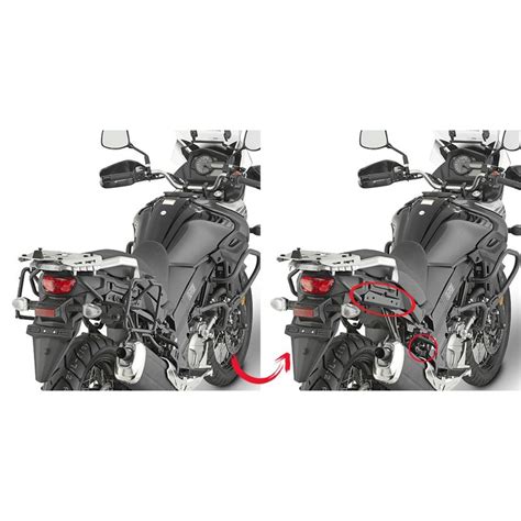 Support valises latérales moto Rapide Givi Monokey Suzuki Dl650 V Strom