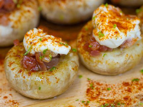 Champiñones rellenos de jamón Recetas Flipantes