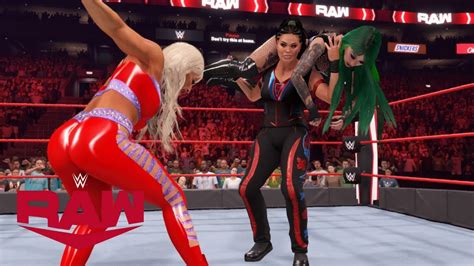 Wwe K Raw Shotzi Tegan Nox Vs Dana Brooke Tamina Winners Faces