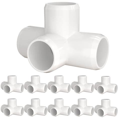 Buy 3 4 Pvc Fittings 4 Way 10 Pack Furniture Grade Pvc Pipe Connector 3 4 Inch Pvc Elbow For