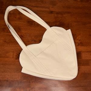 Fully Lined Heart Shaped Tote Bag With Pockets PDF Sewing Pattern