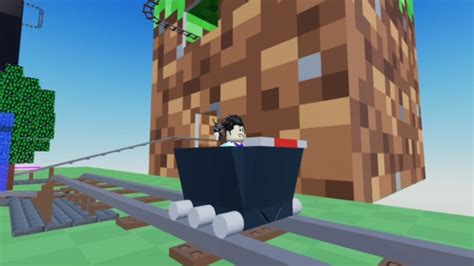 Cart Do Bloco De Grama Do Minecraft No Roblox Cart Ride Into Steve