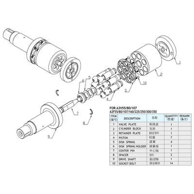 Hydraulic Piston Pump Parts Ningbo Drep Hydraulics Co Ltd Ecplaza Net