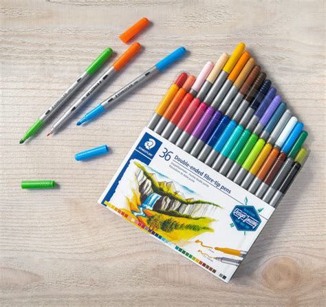 Buy Staedtler Double Ended Fibre Tip Pen Box Of At Mighty