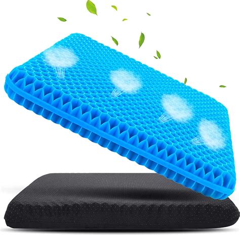 Gel Seat Cushion Cooling Seat Cushion Thick Big Breathable Honeycomb Design Absorbs Pressure