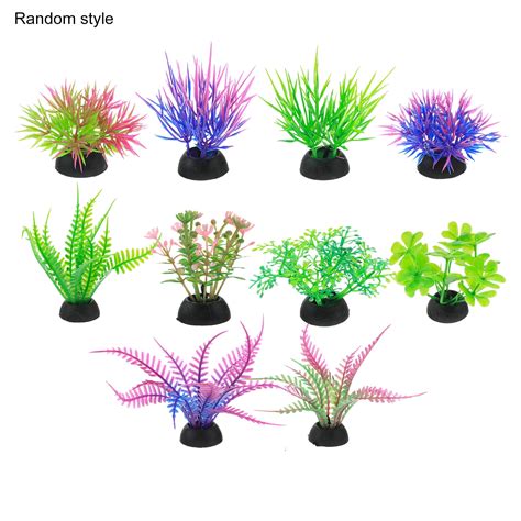 Visland Artificial Seaweed Water Plants For Aquarium Plastic Fish Tank