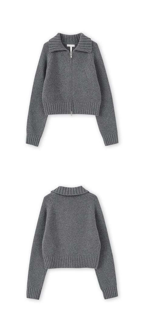 Buttering knit zip up cardigan charcoal 감도 깊은 취향 셀렉트샵 29CM