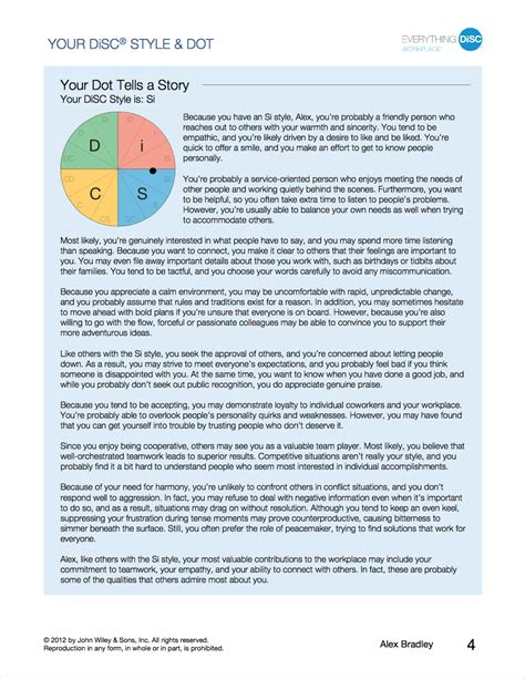 Everything Disc Sample Profiles Assessments Reports