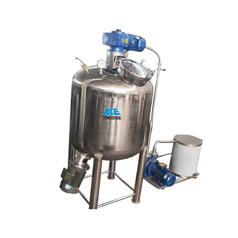 500l 1000l Stainless Steel Emulsifying Mixing Tank With Agitator Mixer