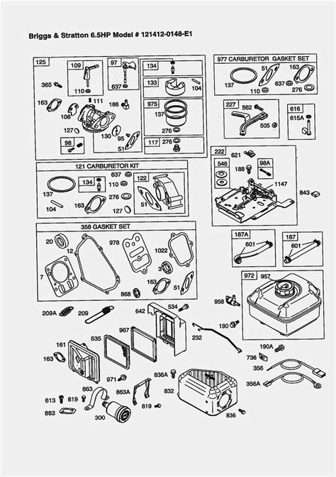 Briggs Stratton Carburetor Parts Diagram