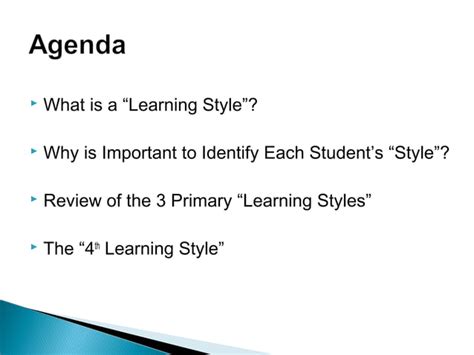 Learning Styles Ppt