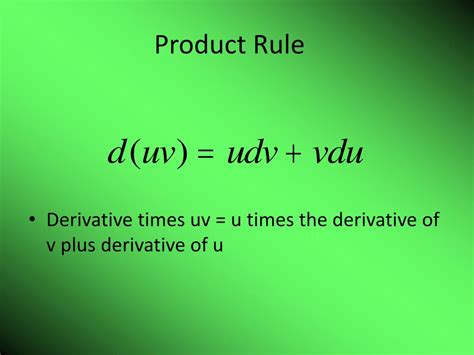 Ppt Product And Quotient Rule Powerpoint Presentation Free Download Id3062497