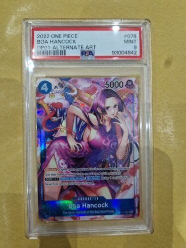 Boa Hancock Altart English Op01 078 Sr One Piece Psa 9 Ebay