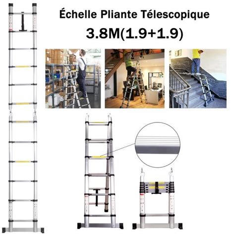 Leyshop M Chelle T Lescopique Pliable Multifonctionnelle En