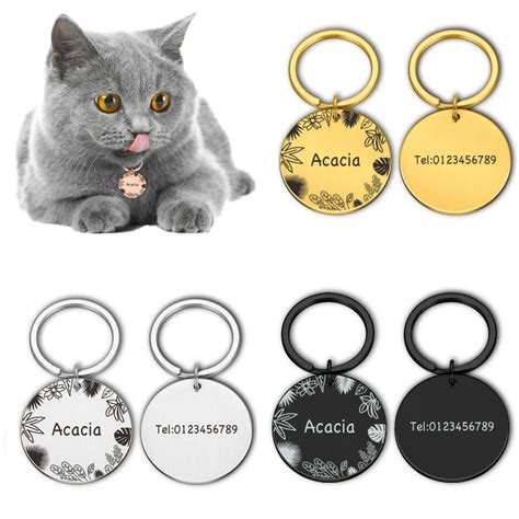 Etiquetas de identificación personalizadas para perros y gatos