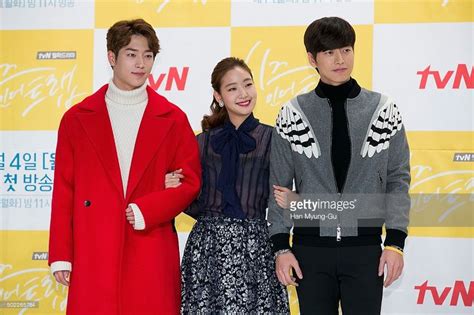 South Korean Actors Seo Kang Joon Kim Go Eun And Park Hae Jin Attend