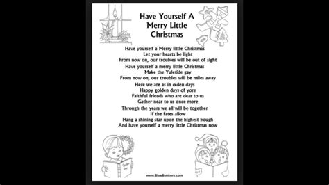 Have Yourself A Merry Little Christmas With Lyrics Youtube