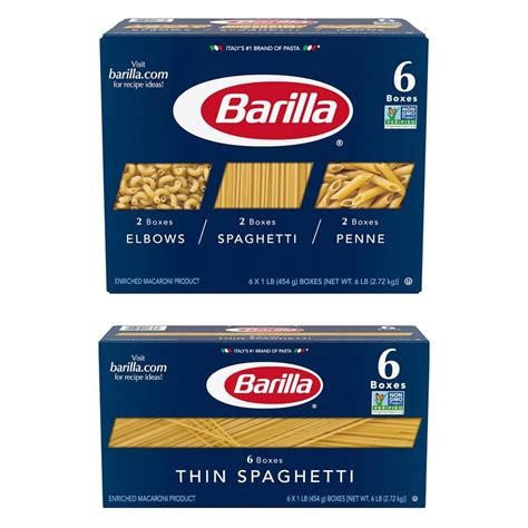 Barilla Pasta Variety Pack 6 Pack Grocery And Gourmet Food