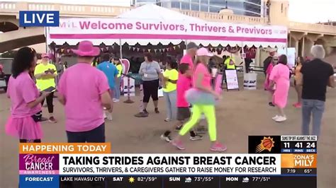 Taking Strides Against Breast Cancer At Tempe Beach Park Youtube