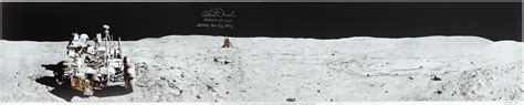 Bonhams Apollo 16 Lunar Surface Panorama Inscribed By Charlie Duke