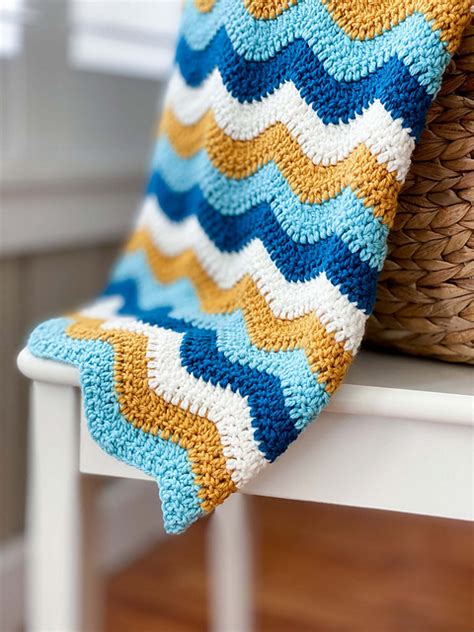 Ravelry Ocean Waves Blanket Pattern By Lauren Brown