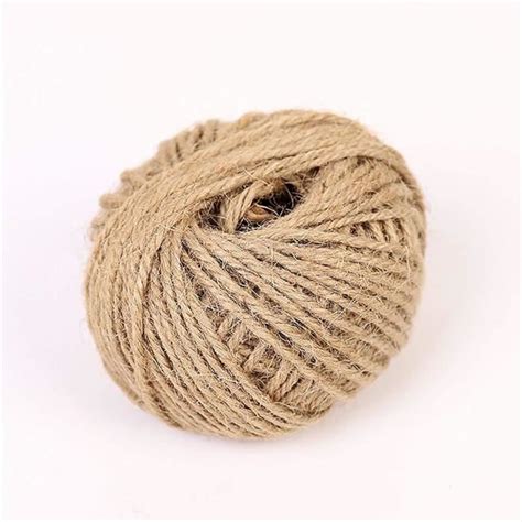 Cqinju Ficelle De Jardin 10M 50M 100M Jute Naturel Jute Ficelle