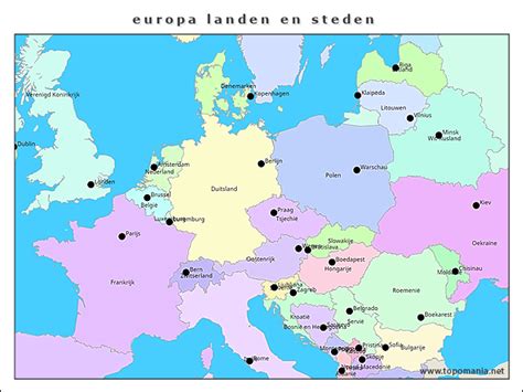 Topografie Europa Landen En Steden A B Period Topomania Net