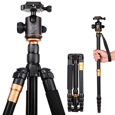 Q Professional Magnesium Aluminium Tripod Monopod Pro For Dslr