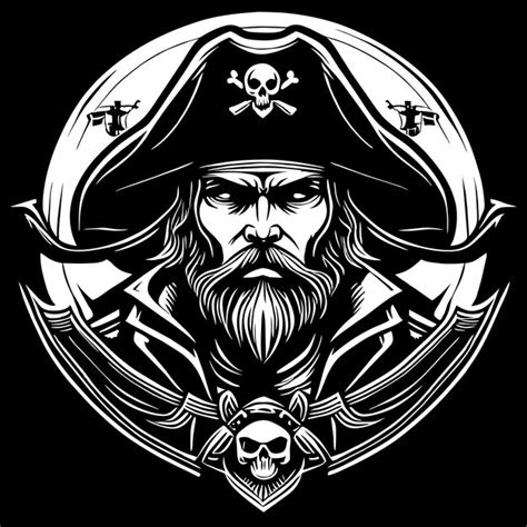 Premium Vector Vectorized Pirate King For Digital Illustration