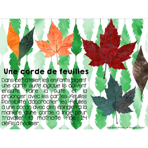 Ensemble de 5 ateliers thématique automne