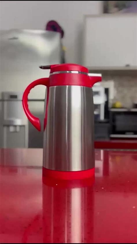 Garrafa Termica A O Inox Camelia Litro Termopro Vermelho Mercadolivre