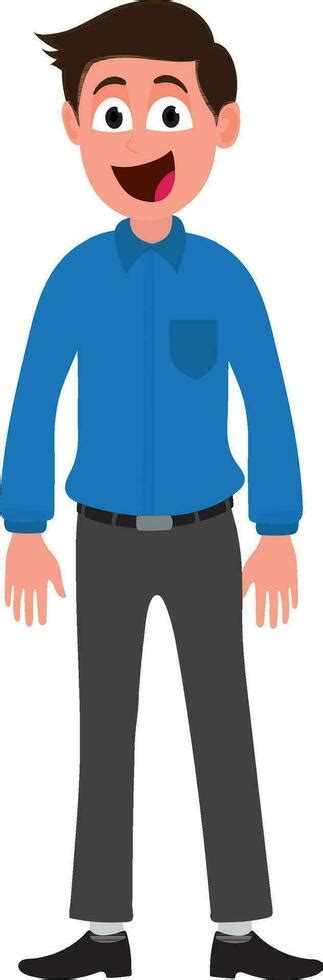Dibujos Animados Personaje De Un Joven En Pie Hombre 24800317 Vector
