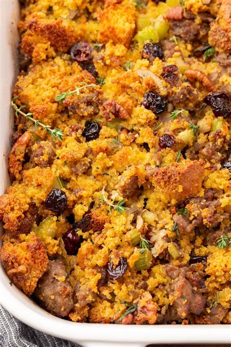 Gluten Free Cornbread Stuffing With Sausage