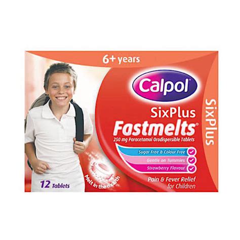 Calpol Sixplus Fastmelts 12 Pack Pure Pharmacy Ireland