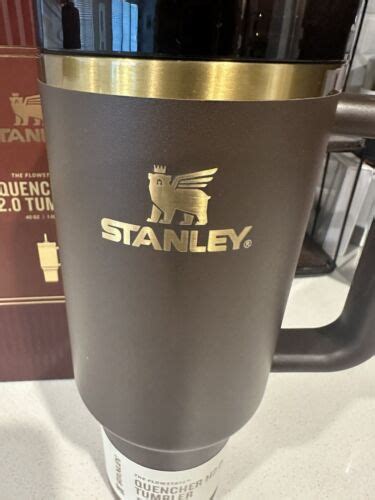 Stanley The Chocolate Gold Quencher H2 0 FlowState Tumbler 40 OZ