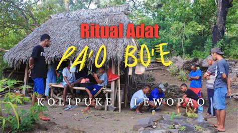 KOLIPUKE Ritual Adat PA O BO E Tradisi Budaya Daerah Lamaholot