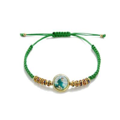 Pulsera San Judas Hilo Verde Santoral Falabella