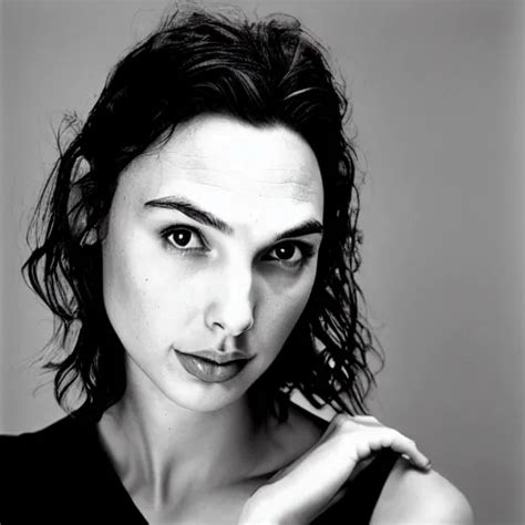 Photo Of Gal Gadot By Diane Arbus Black And White Stable Diffusion