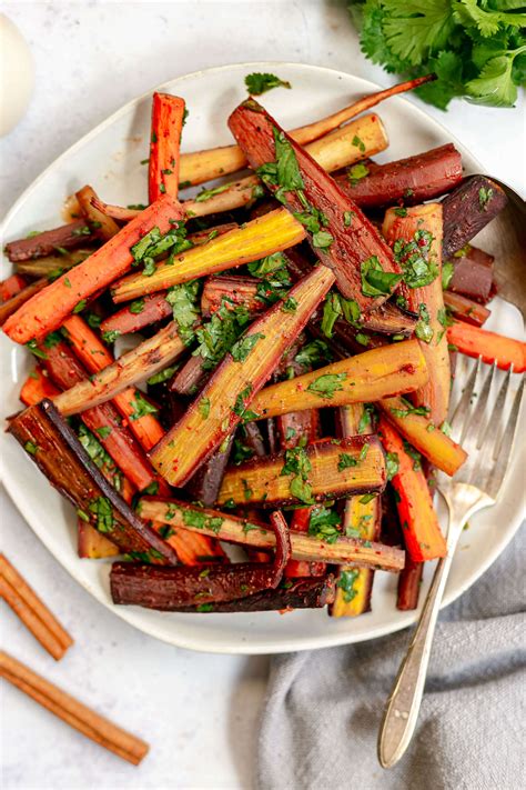 Spicy Roasted Carrots With Cilantro