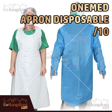 Jual Onemed Apron Lengan Panjang One Disposable 10 Celemek Plastik