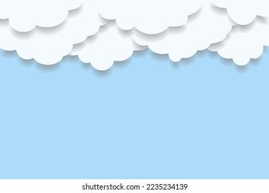 Blue Sky Clouds Vector Illustration Stock Vector (Royalty Free) 2235234139 | Shutterstock