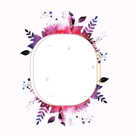 Градиентная цветочная декоративная рамка и место для сообщения ...