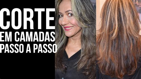 Corte De Cabelo Em Camadas Sozinha RÁpido E FÁcil Passo A Passo Youtube