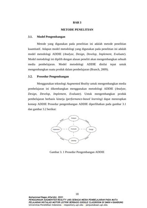 Pdf Bab 3 Metode Penelitian Model Pengembangan Dokumen Tips