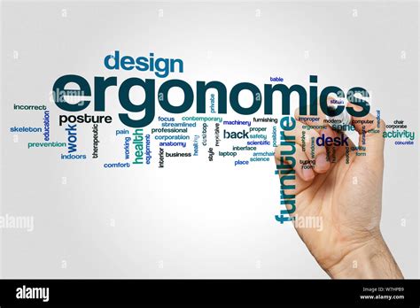 Ergonomics Word Cloud Concept Stock Photo Alamy