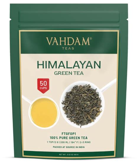 Buy Vahdam Himalayan Green Loose Leaf Tea - 100 gm Online at Best Price ...